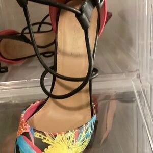 Shoe Dazzle Multicolor Strappy Heels